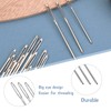 48Pcs Plastic Large Eye Sewing Needles Set,15PCS Large-Eye Blunt Needles,Yarn
