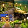 BesLowe 【Upgraded】 Solar Pathway Lights Outdoor, 6-Pack Large LED Solar