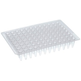 WATSON-BIO-LAB, 137-174C, 0.2 mL, 96 Well PCR Plate, 5 Plates, Natural Color, Autoclavable, Non-Skirted, Made in Japan/Kobe