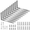 L-Shaped Hardware Angle Bracket, Stainless Steel Angle Corner Brace, Shelf