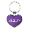 Graphics and More Metal Keychain Key Chain Ring Purple I