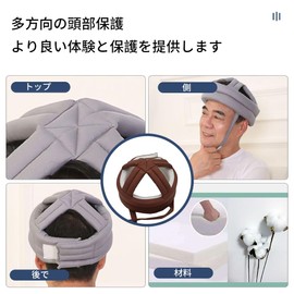 [HarnyLoom] Headgear Hat, Elderly Supplies, Headgear, Nursing, Head Protection Hat for the Elderly, Internal Mesh Design, Breathable, Non-Sweat Absorbent, Provides Safe and Comfortable Protection