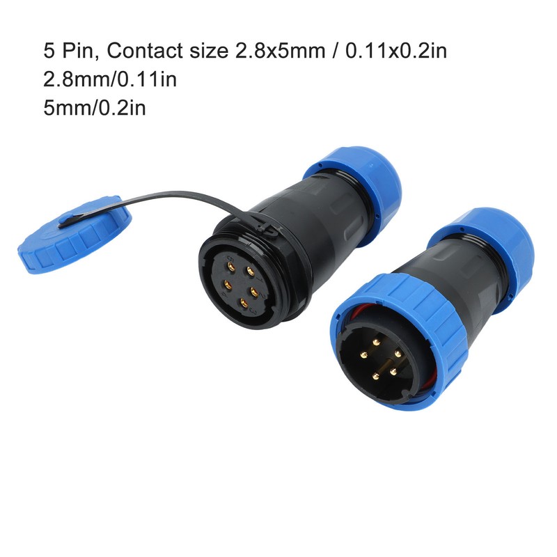 Waterproof Plug Socket Connector 380V 45A Welding Free Female Male