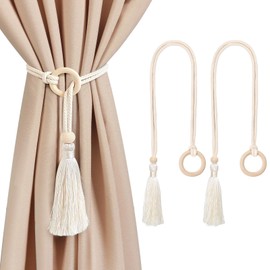 VIOSOON Abrazaderas para Cortinas Lazos de Cortina Corbatas para Cortinas con Borlas Hebillas Decorativas para Cortinas Cuerda de Atar Corbatas para Cortinas 2PCS