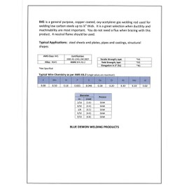 Blue Demon RG45 X 5/32" X 1LB Tube Oxy-Acetylene Gas Welding Rod