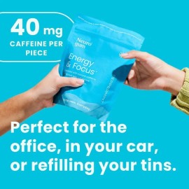 NeuroGum Energy Caffeine Gum (90 Pieces) Sugar Free with L-theanine 40mg Xylitol