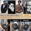 LASTOS Men's Leather Shoulder Bag, Crossbody Shoulder Bag, For Work