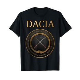 Agema Apparel Dacia Ancient Dacian Tribes Symbol T-Shirt - Unisex-Adults, Black, Small