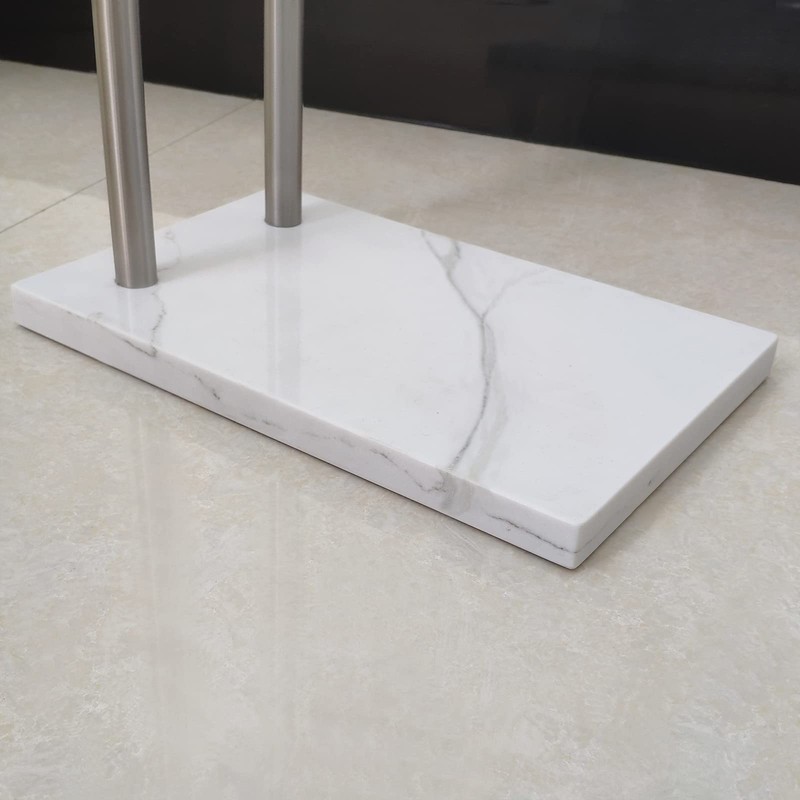 EADOT 41 Inch Standing Towel Rack Double L Shape Bath