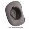 Syrios GIfts Gray Western Cowboy Cowgirl Hat Felt Wide Brim