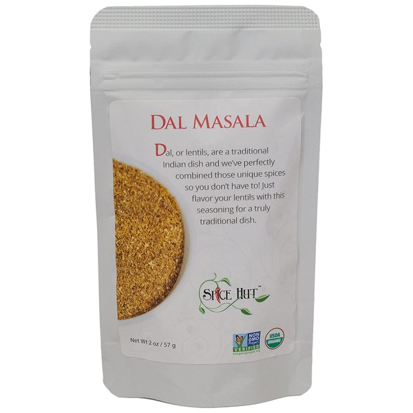 The Spice Hut Organic Dal Masala Seasoning, Quick & Easy Spice Blend for Indian Cooking, 2 oz