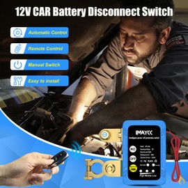 New Version Kill Switch for Car - Remote Battery Disconnect 12V 240A, Anti-Theft, Automatic Cut/Shut Off for Auto, RV, ATV, Truck, Boat