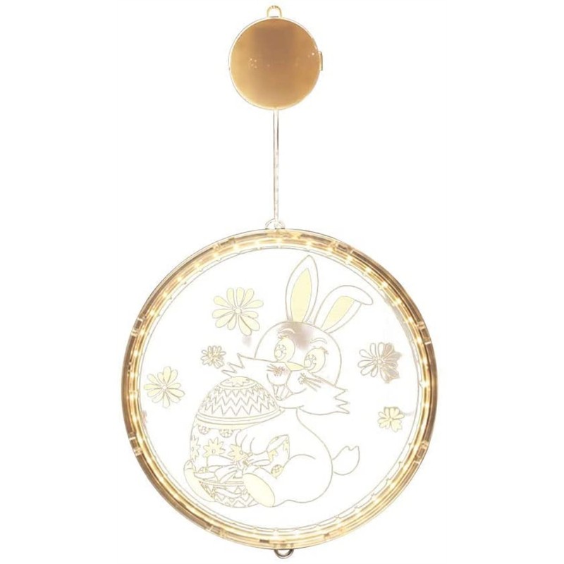 Easter LED Lights with Suction Cups Window Hanging Decoration Lights