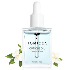 TOMICCA Nail Cuticle Oil Botanical Essential Oil Perfect for Moisturizing, Nourishing and Repairing Cuticles Nail Nutrition Oil for Dry Nail Care and Repair 15ML (Jasmine)