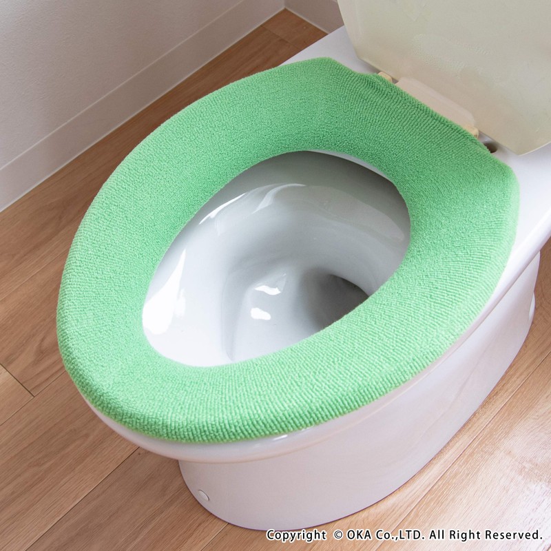 OKA Toilet Seat Cover, Green, O Type Only, Com Forta