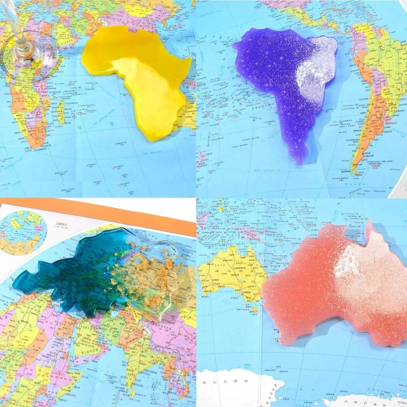 generic Moldes Para Posavasos Resina Silicona Mapa Intercontinental