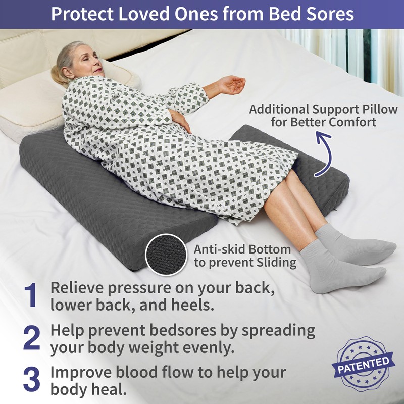 Lenora Bed Sore Pillow Set, Positioning Wedge Pillow with Extra