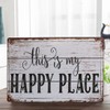 Hioni This is My Happy Place Tin Sign