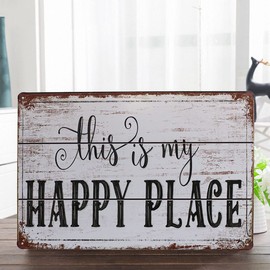 Hioni This is My Happy Place Tin Sign