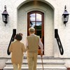 2 Pack U-Shaped Hand Railings for Outdoor Steps, Heavy Duty
