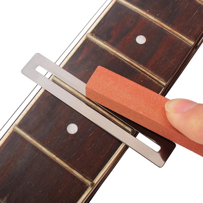 Guitar Fret Wire Polishing Beam Whetstone Frets Grinding Polishing Kit