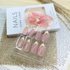 LWTZLW French Tip Press on Nails Medium Almond False Nails