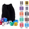 AUSTOR 100 Pieces 12mm Dices 6 Sided Game Dice Set