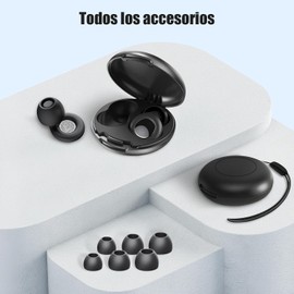 LUHI Tapones Auditivos para Dormir,Tapones Oidos Ruido Dormir, Tapones Oídos de Silicona,Aislamiento acústico de circuito cerrado y reducción de ruido. Reduce el ruido hasta 35 decibelios.