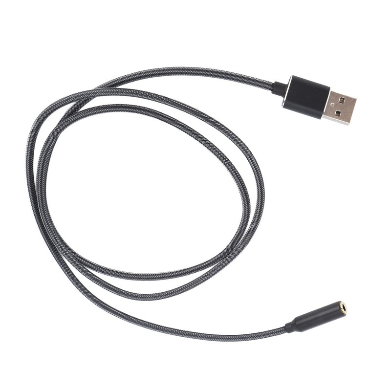 USB Sound Card USB to 3.5mm Jack Sound Adapter External