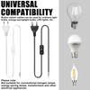 Pack of 4 Power Cable with Switch, 3 m Euro
