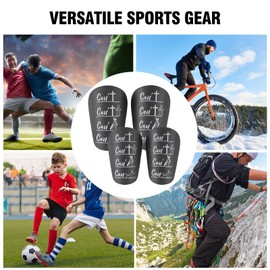 AGLOO Mini Soccer Shin Guards 2 Pair | Shin Guard Sleeves Lightweight for Teenagers & Adults | Calf Protective for Football Rugby Climbing