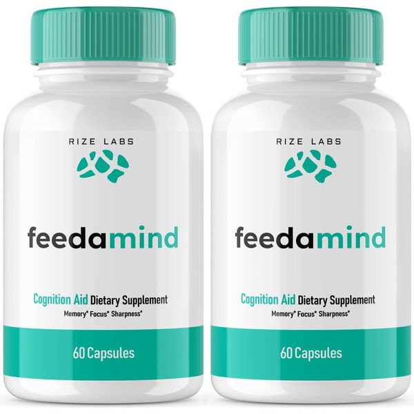 (2 Pack) Feedamind Pills - Feedamind Cognitive Enhancer Nootropic Capsules