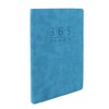 2022 A5 Diary Book with Tabs Soft Leather Blue Cover