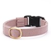 Popone Cat Collar, MUJI Cotton Plain, Safety Buckle, Bell Included,