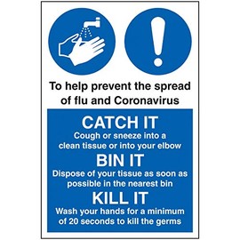 Vsafety Prevent The Spread Of Flu And Virus - 200mm x 300mm - 1mm Rigid Plastic