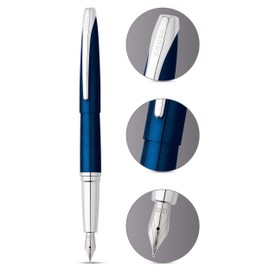 CROSS ATX Fine Nib Fountain Pen - Translucent Blue