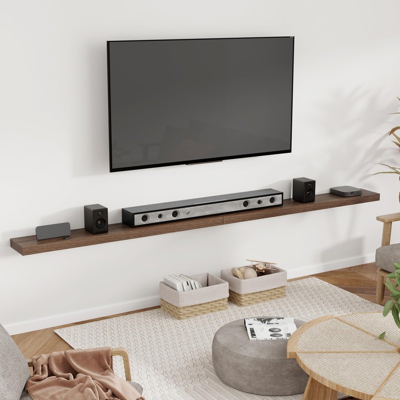 Heimlove 55 Inch Floating Shelves for Wall 8 Inch Deep