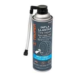Truper INF-12, Sellador de llantas, 12 oz, infla y sella llantas al instante