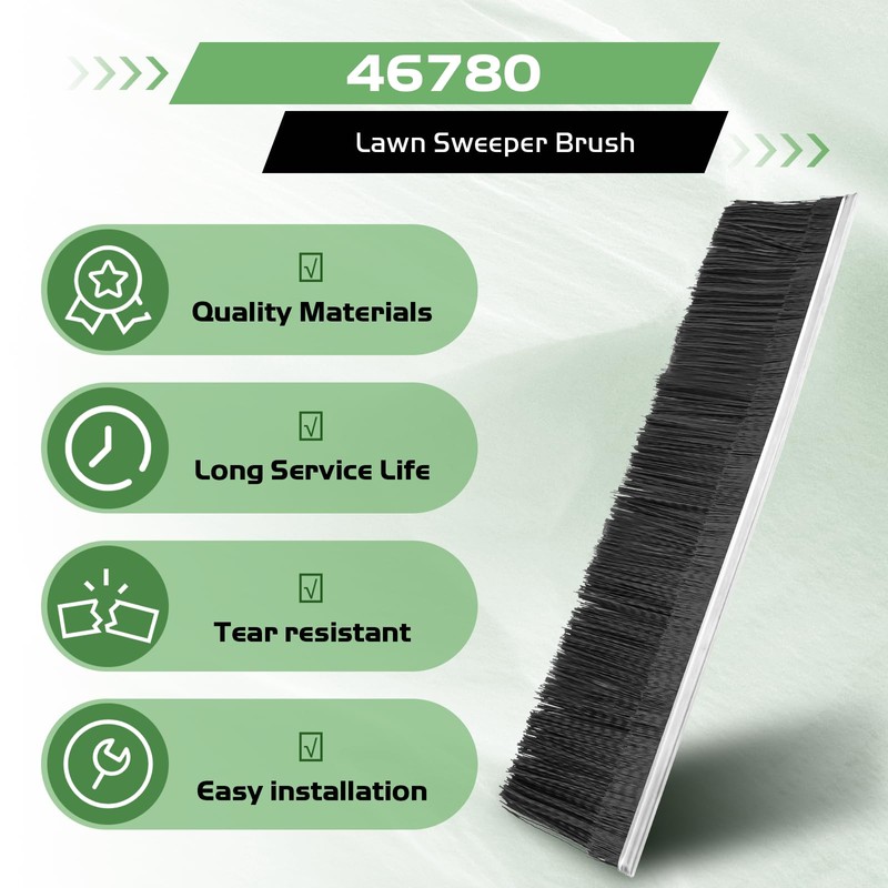 TOSRWGLL 46780 Lawn Sweeper Replacement Brush for Agri-Fab Models 45-0521,45-0261,45-02602,45-0456,45-0492,45-0521,21"