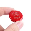 Sports Red Engine Start Stop Button Cover Starter Button Decal