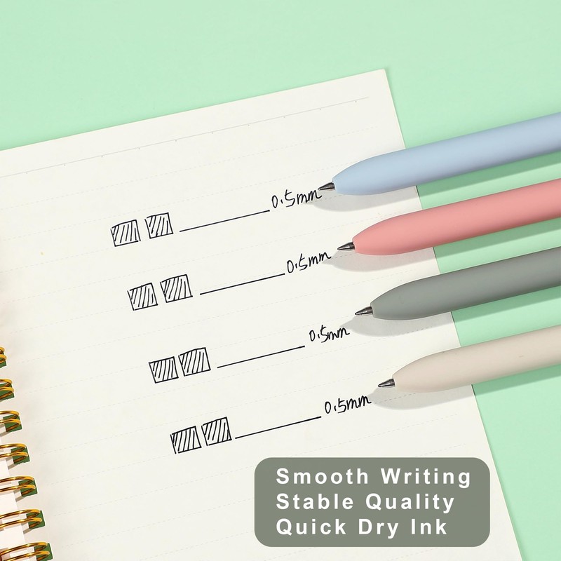 VICO Cute Cat Gel Pens – 4 Pack 0.5mm Fine