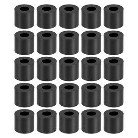 YOKIVE Pack of 250 Black Round Spacers, Not Screw Thread Washers with High Insulation Effect, Keep Height Consistent, Perfect for M3 Screws (ABS 3.2 mm x 7 mm x 6 mm)