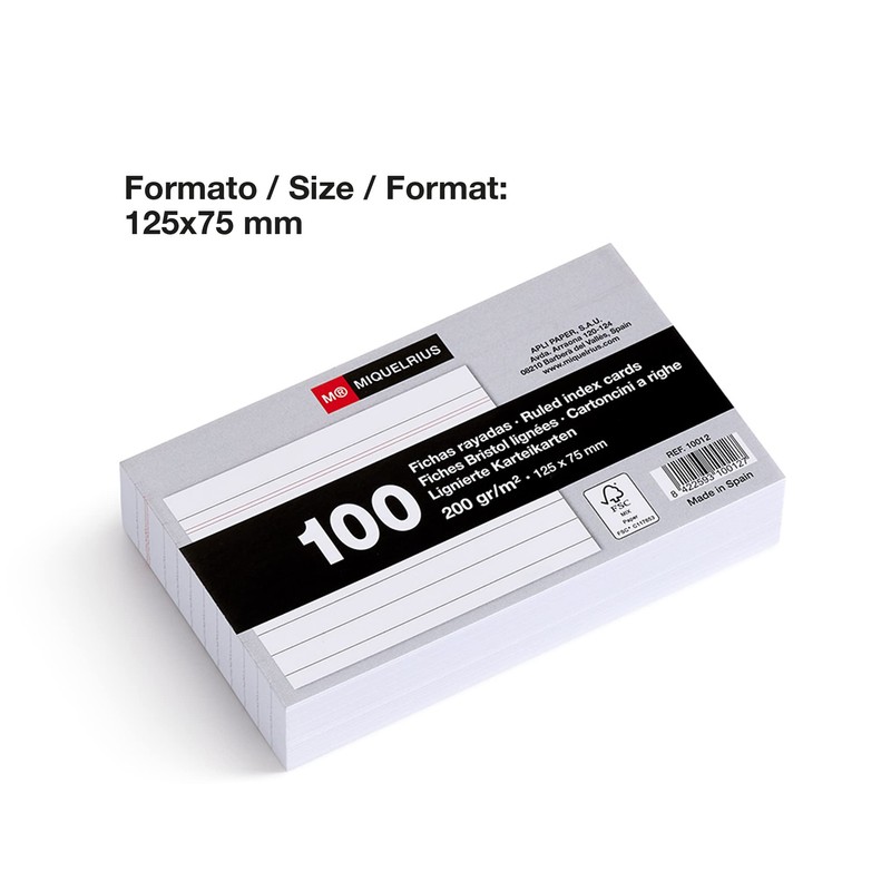 Miquel Rius Number 2 – Striped Cards, Pack of 100