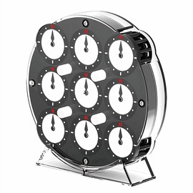 LiangCuber QY Toys Chuanshi Clock Puzzle，Magnetic Magic Clock Puzzle Educational Cube 3D Puzzle Toy for Kids and Adult Gifts