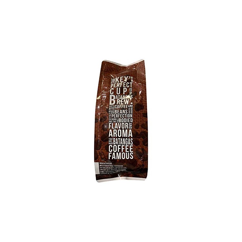 Batangas Brew, Kapeng Barako 100% Philippine Coffee 300g/10.58oz, Pack of