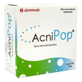 4 Piezas Acnipop Barra Dermolimpiadora Glenmark 90g