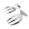 2 Salad Hands stainless Steel Salad Servers Kitchen Helper Pasta