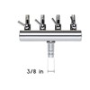 bnafes Aquarium Air Valve 4 Way Inline Manifold Air Flow