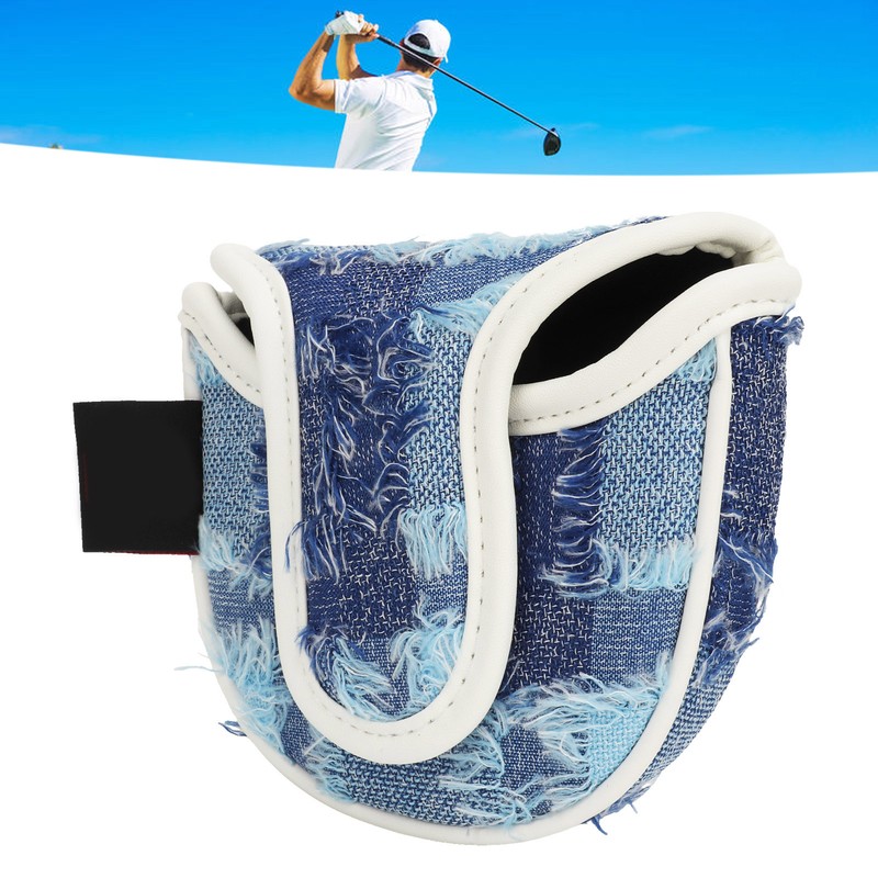 Golf Putter Cover Cute Magnetic Protective Headcover Thickened Fluff Tassels