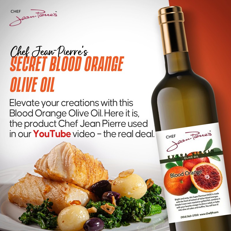 Chef Jean Pierre's Extra Virgin Blood Orange Olive Oil -